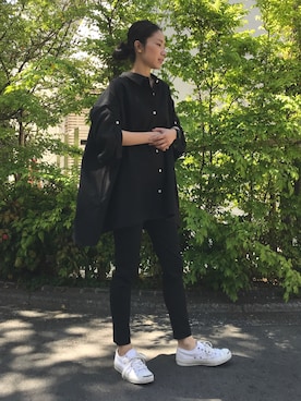 「アイテム（腕時計）」を使った、AIさん（レディース・156cm）の夏コーディネート