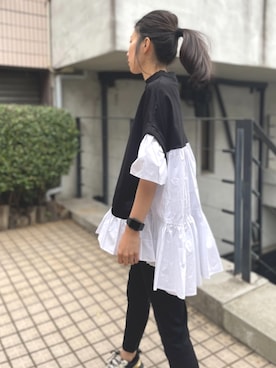 「AVIE（アビィ）のアイテム」を使った、AIさん（レディース・156cm）の冬コーディネート