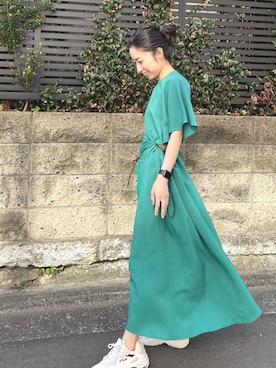 「FILA」｜AIさん（レディース・156cm）の冬コーディネート