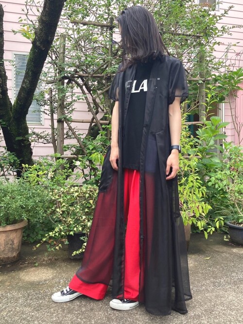 セール】シフォンシースルーワンピース（ワンピース）｜AVIE