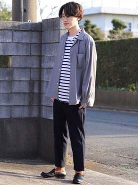 「UNIQLO（ユニクロ）の50色ソックス（消臭機能付き）（ソックス/靴下）」を使った、Junya..さん（メンズ・173cm）の春コーディネート