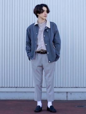 「epnok」｜「アイテム（ブルゾン）」を使った、Junya..さん（メンズ・173cm）の春コーディネート