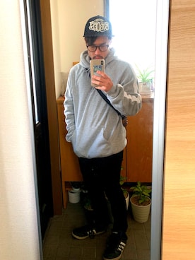 「Subciety（サブサエティ）のアイテム（帽子）」を使った、ユウキさん（メンズ・166cm）の秋コーディネート