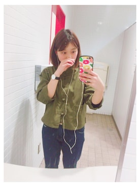 「152cm」｜「アイテム（腕時計）」を使った、橋爪さん（レディース・152cm）の春コーディネート
