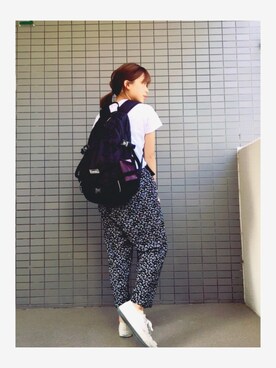 「152cm」｜「アイテム（スラックス）」を使った、橋爪さん（レディース・152cm）の夏コーディネート