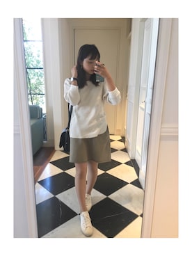 「152cm」｜「アイテム（腕時計）」を使った、橋爪さん（レディース・152cm）の秋コーディネート