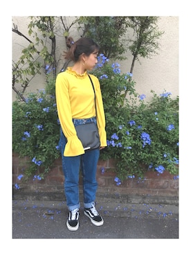 「アイテム（ピアス（両耳用））」を使った、橋爪さん（レディース・152cm・20代）の秋コーディネート