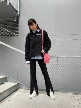 「CONVERSE STARS（コンバーススターズ）のアイテム」を使った、なおさん（レディース・163cm）の秋コーディネート