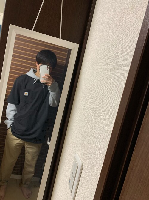 一般男子高校生 Carharttのtシャツ カットソーを使ったコーディネート Wear