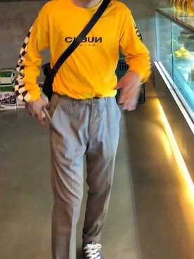 「アイラブCONVERSE」｜🥣さん（メンズ・163cm）の秋コーディネート