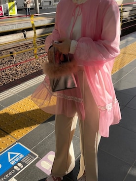 「坩堝（ルツボ）のアイテム」を使った、🥣さん（レディース・159cm）の春コーディネート