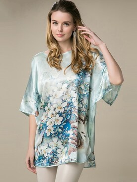 「Short Sleeve」｜Elizabeth Bynumさん（レディース・165cm）の夏コーディネート