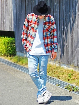 「TopIsm（トップイズム）のアイテム」を使った、RYOU_Sさん（メンズ・175cm）の秋コーディネート