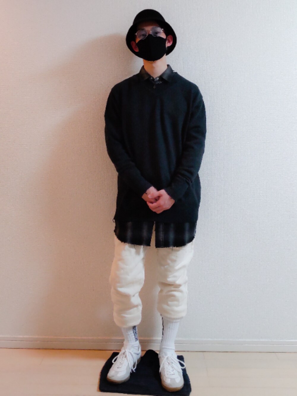 「ストリート」｜「KANGOLのKANGOL/カンゴール/Bermuda Casual/ベルハット（ハット、ブラック系）」を使った、AAaaさん（メンズ・168cm）の春コーディネートの1枚目の写真