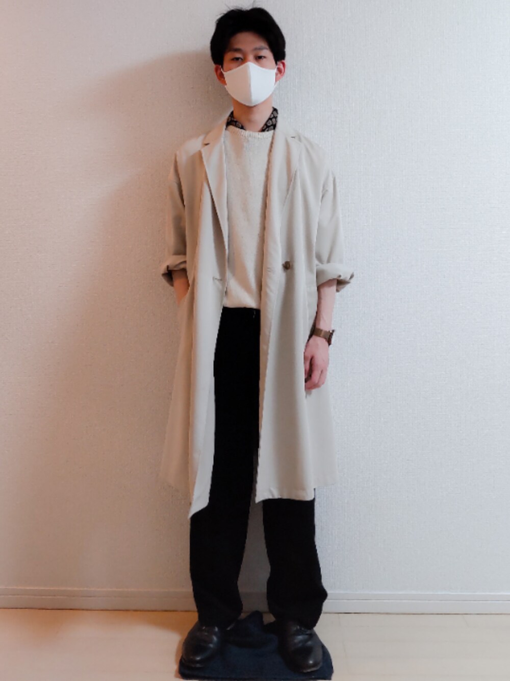 「プチプラ」｜「indexの◆テロンチコート（トレンチコート、ベージュ系）」を使った、AAaaさん（メンズ・168cm）の春コーディネートの1枚目の写真