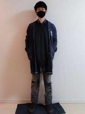 「MARCELO BURLON（マルセロ・バーロン）のアイテム（アクセサリー）」を使った、AAaaさん（メンズ・168cm）の春コーディネート