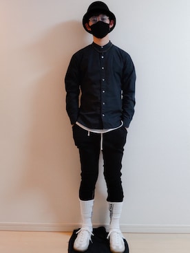 「MARCELO BURLON（マルセロ・バーロン）のアイテム（アクセサリー）」を使った、AAaaさん（メンズ・168cm）の春コーディネート
