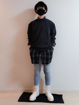 「MARCELO BURLON（マルセロ・バーロン）のアイテム（アクセサリー）」を使った、AAaaさん（メンズ・168cm）の春コーディネート