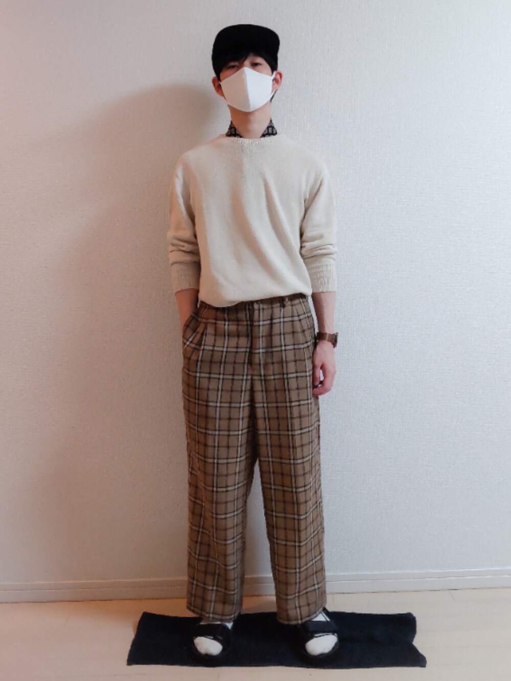 「メッシュ、夏コーデ」｜「LRGの【LRG】フロントラバーロゴパッチジェットキャップ（キャップ、ブラック系）」を使った、AAaaさん（メンズ・168cm）の夏コーディネートの1枚目の写真