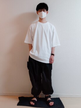 「COS（コス）のアイテム（サンダル）」を使った、AAaaさん（メンズ・168cm）の夏コーディネート