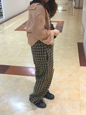 「アイテム（サロペット/オーバーオール）」を使った、yun.さん（レディース・160cm・20代）の夏コーディネート
