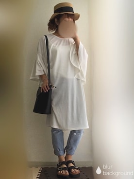 yUuさん（レディース・149cm）の夏コーディネート