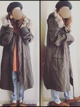 「osharewalker（オシャレウォーカー）のアイテム（ハンチング/ベレー帽）」を使った、yUuさん（レディース・149cm）の秋コーディネート