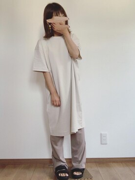 「ユニクロ」｜「アイテム（サンダル）」を使った、yUuさん（レディース・149cm）の春コーディネート