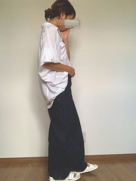 「osharewalker（オシャレウォーカー）のアイテム（シャツ/ブラウス）」を使った、yUuさん（レディース・150cm）の夏コーディネート