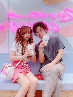 「VERSACE（ヴェルサーチ）のアイテム（その他）」を使った、Taka Hamaさん（メンズ・160cm）の秋コーディネート
