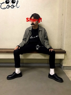 「HARE（ハレ）のアイテム（キーケース/キーアクセサリー）」を使った、Syu-J!さん（メンズ・165cm）の秋コーディネート