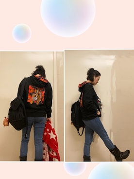 「FRYE（フライ）のアイテム」を使った、annabelさん（レディース・154cm）の春コーディネート