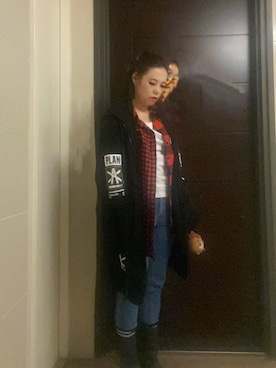 「FRYE（フライ）のアイテム」を使った、annabelさん（レディース・154cm）の春コーディネート