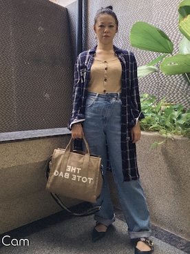 「CHARLES & KEITH（チャールズ & キース）のアイテム（スリッポン）」を使った、annabelさん（レディース・154cm）の秋コーディネート