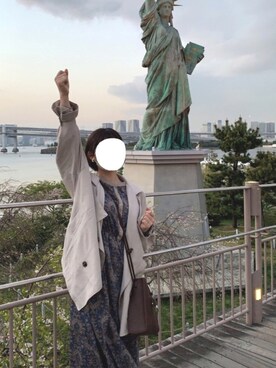 トレンチコートを使った マキシ丈ワンピース の人気ファッションコーディネート Wear