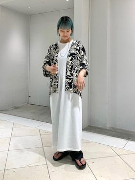 「TWO PALMS（トゥーパームス）のアイテム」を使った、kazeさん（レディース・157cm）の夏コーディネート