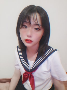 「奈奈酱のアイテム（その他、ブルー系）」を使った、simayさん（レディース・161cm）の夏コーディネート