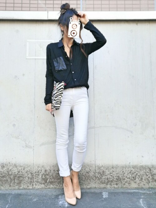 配る 怠惰 アラスカ ユニクロ スキニー 白 Bumpedcon Com