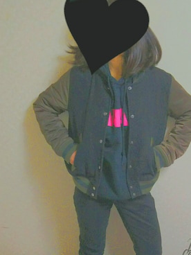 「ナチュラル」｜「アイテム（スタジャン）」を使った、＿TOUKA＿さん（レディース・157cm）の春コーディネート