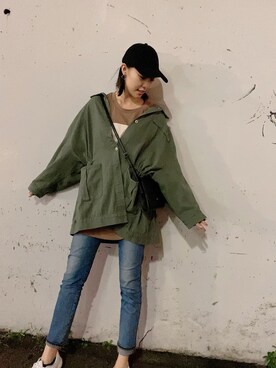 藤江れいなさん（レディース・162cm）の秋コーディネート