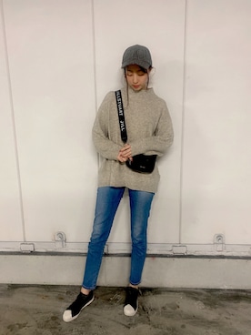 「JILL STUART（ジルスチュアート）のアイテム（ショルダーバッグ）」を使った、藤江れいなさん（レディース・162cm・20代）の冬コーディネート