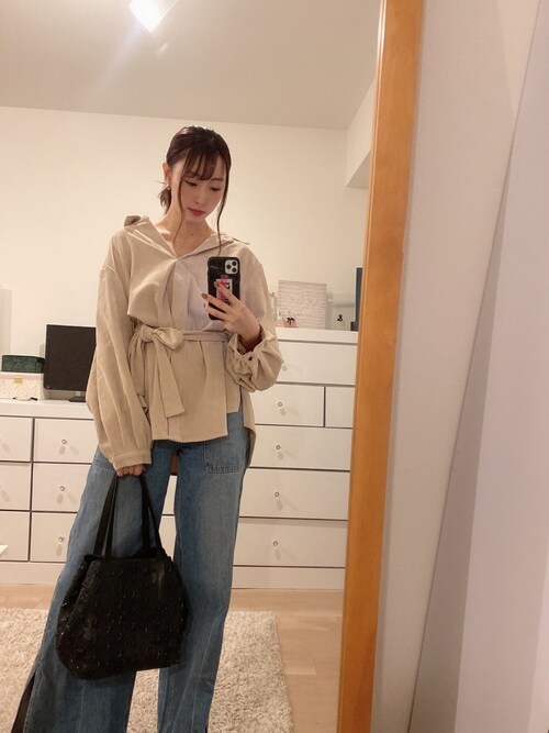 MOUSSY（マウジー）の「STRAP WIDE DENIM（デニムパンツ）」 - WEAR
