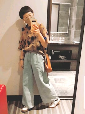 「自製品」｜西瓜🍉さん（レディース・158cm）の春コーディネート