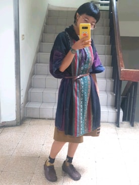 「民族衣装」｜西瓜🍉さん（レディース・158cm）の夏コーディネート