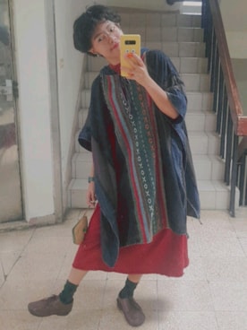 「民族衣装」｜西瓜🍉さん（レディース・158cm）の秋コーディネート