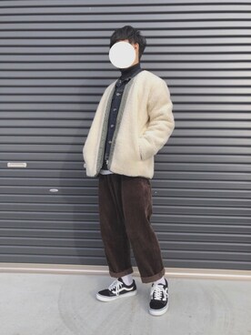 「SLICK（スリック）のアイテム（ブルゾン）」を使った、𝙍𝙄𝙆𝙐さん（メンズ・165cm）の冬コーディネート