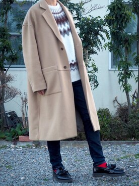 「CLANE（クラネ）のアイテム（ジャケット/アウター）」を使った、yutaさん（メンズ・174cm）の冬コーディネート