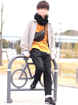 「レイヤードstyle」｜こめさん（メンズ・177cm）の冬コーディネート