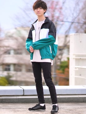 「Lazar（ラザル）のアイテム（ジャケット/アウター）」を使った、こめさん（メンズ・177cm）の春コーディネート