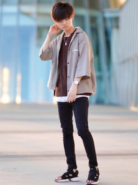 こめさん（メンズ・177cm）の夏コーディネート